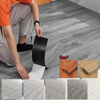 36pcs 5m² Luxury Vinyl Tile Wood Effect Flooring Kitchen Bathroom 6 Colour UK • £32.99