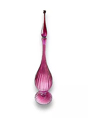 Alfredo Barbini Murano Glass Genie Bottle Decanter Mint Condition Rare  • $1100