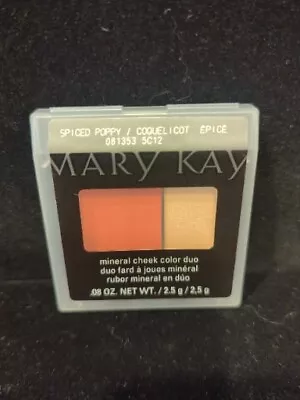 Mary Kay Mineral Cheek Color Duo Spiced Poppy Blush 081353 New • $12.95