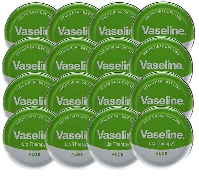£13.59 • Buy 12x Vaseline Lip Therapy Aloe Vera Tin 20g Pocket Size