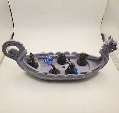 Viking Long Ship Boat Scatter Terrain Scenery 28mm Dungeons & Dragons Sea D&D  • $39.99