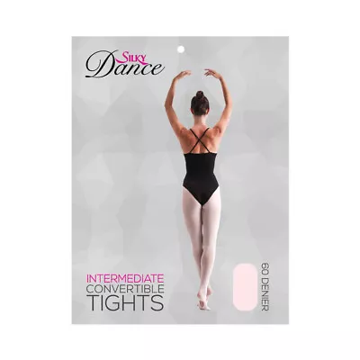 £8 • Buy Silky Dance Intermediate Convertible Ballet Tights 60 Denier