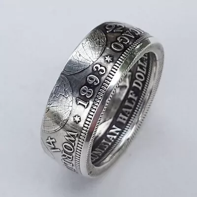 Handmade Crafted Silver Dollar Coin Silver/Gold Morgan Rings Ring Men Size 8-13 • $6.79