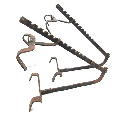 Vintage Pair Of Adjustable Steel Ladder Jacks • $74.99