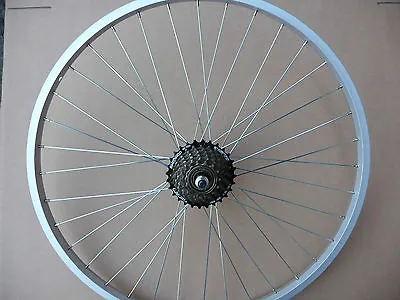 WHEEL 26  Alloy Rear Bicycle Wheel MTB ATB Mountian Bike & 7 Speed Gears • $69.62