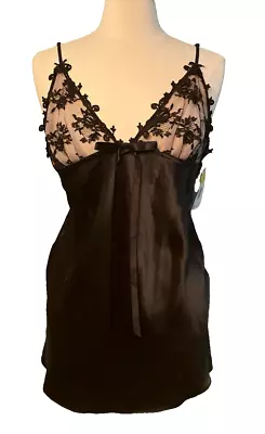 Marilyn Monroe Lingerie By Warners Camisole Black Lace Beads NWT Size L • $42