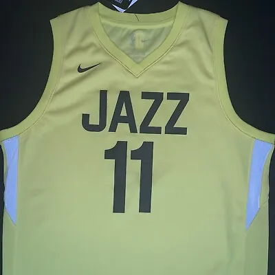 NWT Nike Mike Conley Utah Jazz #11 Yellow Icon Swingman Jersey Youth XL 18-20 • $49.99