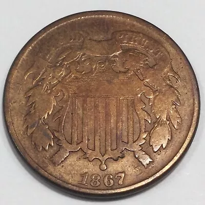 1867 Two Cent Piece Beautiful Coin • $7.50