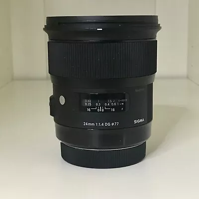 Sigma (Canon EF Mount) 24mm 1:1.4 DG Art - Includes Caps Hood And Case • £576.35