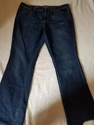 Merona Women's Sz/16  Jeans Classic Boot Cut Dark Wash • $10.99