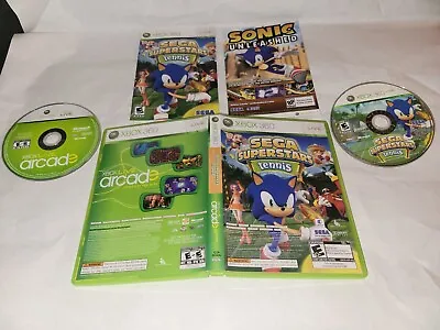 $10.99 • Buy Sega Superstars Tennis & Xbox 360 Live Arcade Compilation Disc - Complete CIB! 