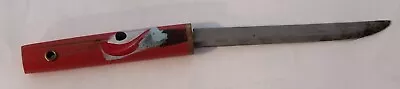£37.74 • Buy Antique Chinese Or Japanese Letter Opener Red Lacquered Wood With Painted...
