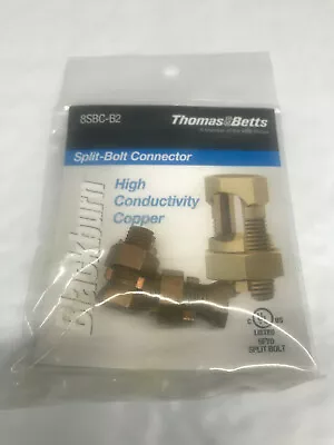 BLACKBURN T&B Split Bolt Connector Copper 8SBC-B2 Pac Of 2 16AWG To 8AWG • $10.95