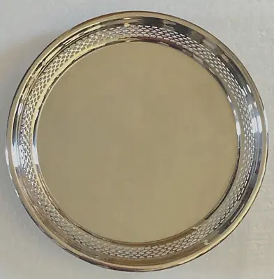 EPCA Bristol Silver Plate By Poole 10  Inch Round Serving Tray Platter • $15.99