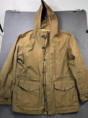 J Crew Jacket Mens XL Green Hooded Military Field Utility Hunting Outdoors • $28.99