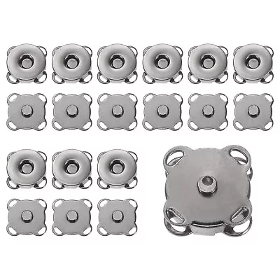 10 Sets Magnetic Snap 14mm Metal Fasteners For Clothing Purse Gunmetal • $8.01