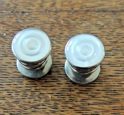Antique Snap Link MOP Cufflinks Mother Of Pearl Shell 1920's • $12