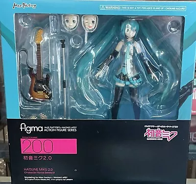 [US Seller] HATSUNE MIKU 2.0 FIGMA 200 Vocaloid Vocal Character Authentic • $75