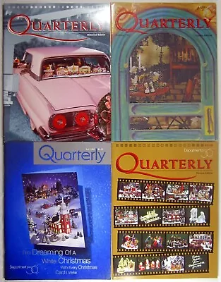 LOT (4) 1997 DEPT 56 Quarterly Magazines Catalogs PREVIEW HISTORICAL HOLIDAY • $14