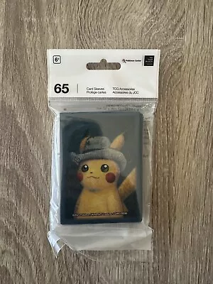 Pokemon X Van Gogh Museum Card Sleeves Pikachu With Grey Felt Hat (65 Sleeves) • $24.99