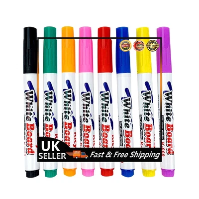£6.59 • Buy Magical Water Painting Pen Erasable Drawing Whiteboard Floating Pen (8pcs)