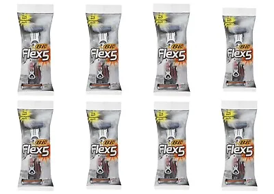 BIC Flex 5 Ultra-Thin Blades Disposable Razor 8 Packs NIP Travel Razors • $22.99