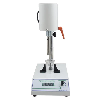 $154.99 • Buy Lab Homogenizer Emulsifying Machine With 2 Heads And 4 Beakers 