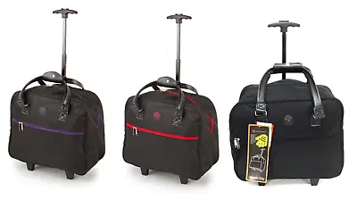 £21.99 • Buy Two Wheeled Lightweight Tote Shopping Cabin Trolley Weekend Travel Overnight Bag