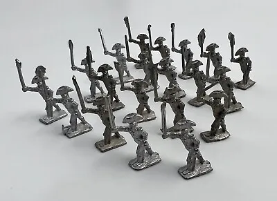 Lot Of 20 Unpainted Lead Toy Soldiers Miniature Civil War Figures • $10.99