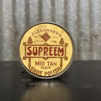 SUPREEM Vintage Shoe Boot Polish Australian Tin • $35.80