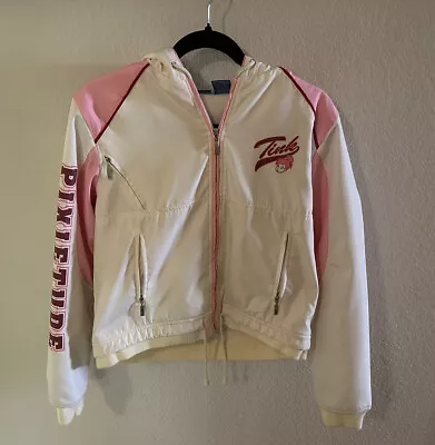 Disney Tinkerbell “Pixietude” Pink/White Lined Jacket Medium • $32.99