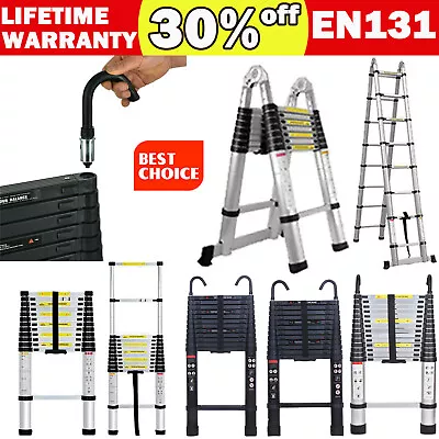 8.5-20FT Aluminum Telescopic Ladder Multi-Purpose Extension Folding 330LBS Load • $64.80