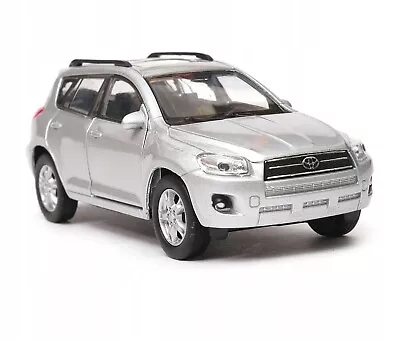 WELLY DieCast 1:34 TOYOTA RAV4 SILVER New Model Car Metal In Box Scale 1/34 • $8.99