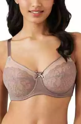 Wacoal 855186 Retro Chic Bra 34G Cappuccino Full Figure Underwire $68 NWT • $34.95