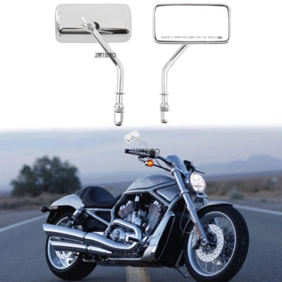 $35.22 • Buy For Harley V ROD VROD VRSCF Muscle FLHTCU Pair Chrome Rear View Rectangle Mirror