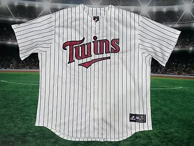 Minnesota Twins Joe Mauer #7 Stitched Majestic Jersey Mens Sz 2XL Preowned • $68.99