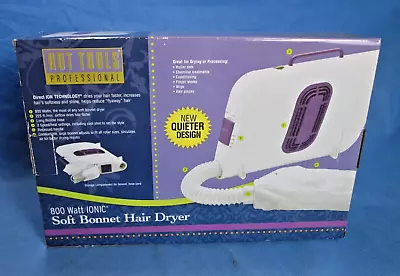 HOT TOOLS Professional Soft Bonnet Hair Dryer 3 Heat  Setting Portable Case 1051 • $64