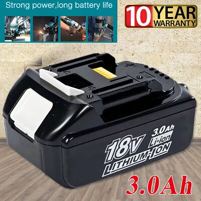 UK For Makita 18V 3.0Ah LXT Li-Ion BL1830 BL1850 BL1860 BL1815 Cordless Battery • £13.34