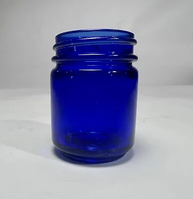 Vintage Glass Bottle VICKS VAPORUB Jar Cobalt Blue RARE Antique Nice Shape! • $26