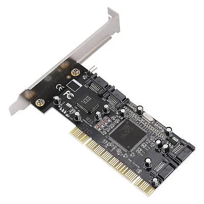 PCI To 4 Internal SATA Port 1.5Gbps Sil3114 Chipset For RAID Controller Card TDM • £12.01