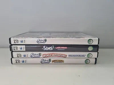 £12.99 • Buy PC CD ROM The Sims 3 Bundle - Late Night - World Adventures - Ambitions - Discs