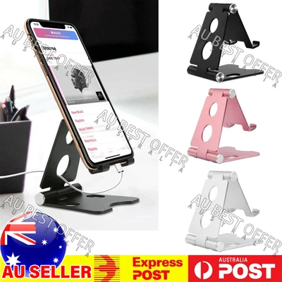 $8.23 • Buy Universal Folding Aluminum Tablet Mount Holder Stand For IPad IPhone Samsung AUS