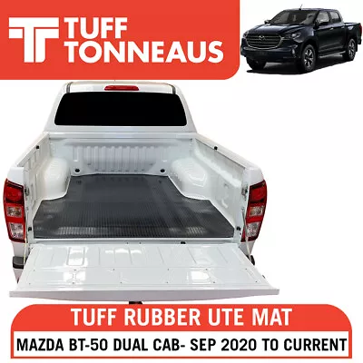 Rubber Ute Mat For Mazda BT-50 Dual Cab (Sep 2020 - Current) Without Tub Liner • $163.90