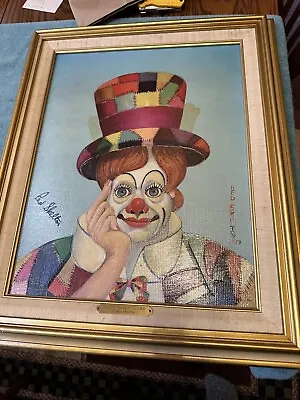 Red Skelton Crazy Quilt Clown Framed & Signed Lithograph W/COA Series 5 448/2000 • $90