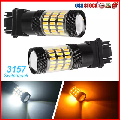 2x 3157 Switchback LED Front Turn Signal Light Bulb For Dodge Ram 1500 2500 3500 • $11.99