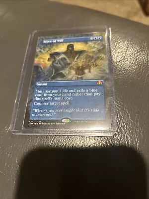 MTG Force Of Will Dominaria Remastered 418 Regular Mythic • $45