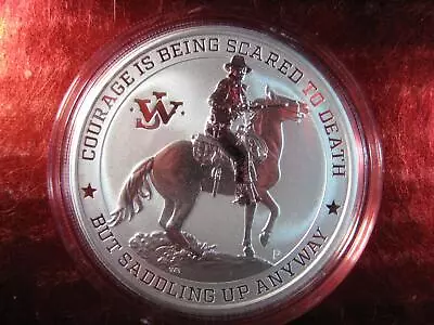 2021 JOHN WAYNE COURAGE IS.SADDLING UP ANYWAY 1 OZ Perth Mint .999 Coin SEALED • $31