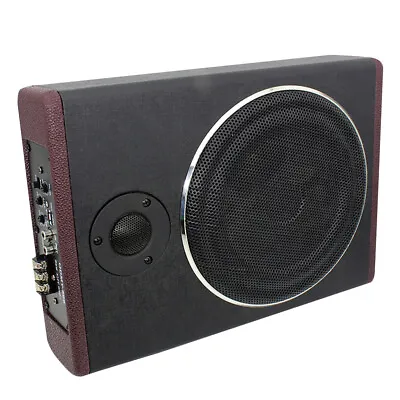 10 Inch 800W Car Audio Slim Under- Subwoofer High  Car Active Sub C8G4 • $175.61