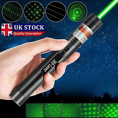 Laser Pen 50miles Pointer Beam Visible Starry 532nm Usb Torch Light Torches UK. • £4.89