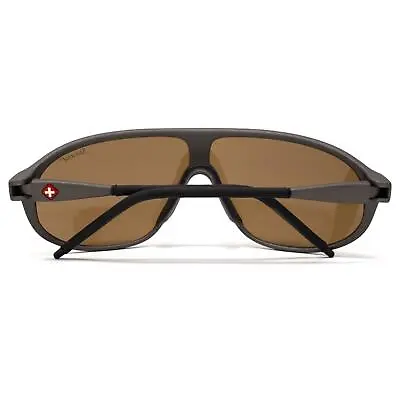 Genuine Swiss Army SUVASOL Sunglasses Black W Case Mountain Alpine Glasses NEW • $20.22